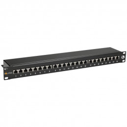 19" Patch panel 24 x RJ45 CAT5E STP-1U