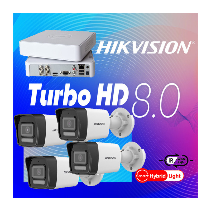 Best SET-4-HIKVISION-2MP-THD8-DS-2CE16D0T-LFS-FUL LHD-IR30m from alarmsystemy at only 243,95 €