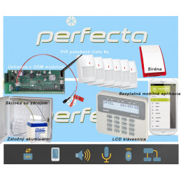 SET-SATEL PERFECTA/6+LCD+GSM - alarmy-kamery