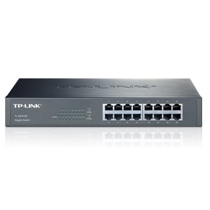 Best TP-Link TL-SG1016D Switch 16-Port/10/100/1000Mbps/Rack from alarmsystemy at only 78,90 €